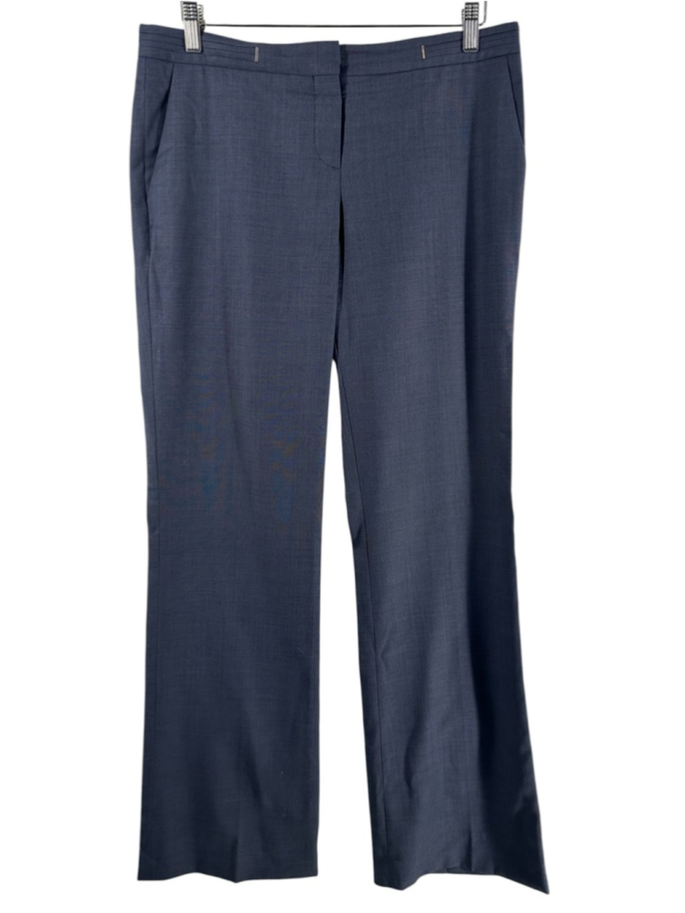 Hugo Boss dress pants Navy Trousers quiet luxury wool blend career business sz 6